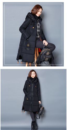 2016冬装新款羽绒服女中长款加厚修身韩版大码女装显瘦过膝外套女